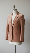 Blazer de veludo Pêssego Suave